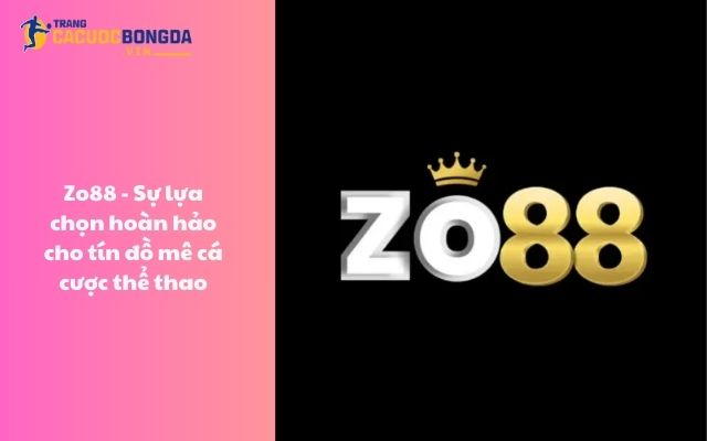 Zo88 – Sự lựa chọn hoàn hảo cho tín đồ mê cá cược thể thao